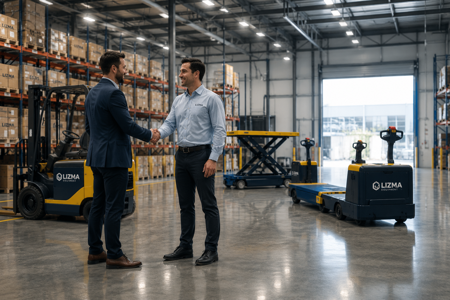 Lizma dealer partnership agreement in a warehouse